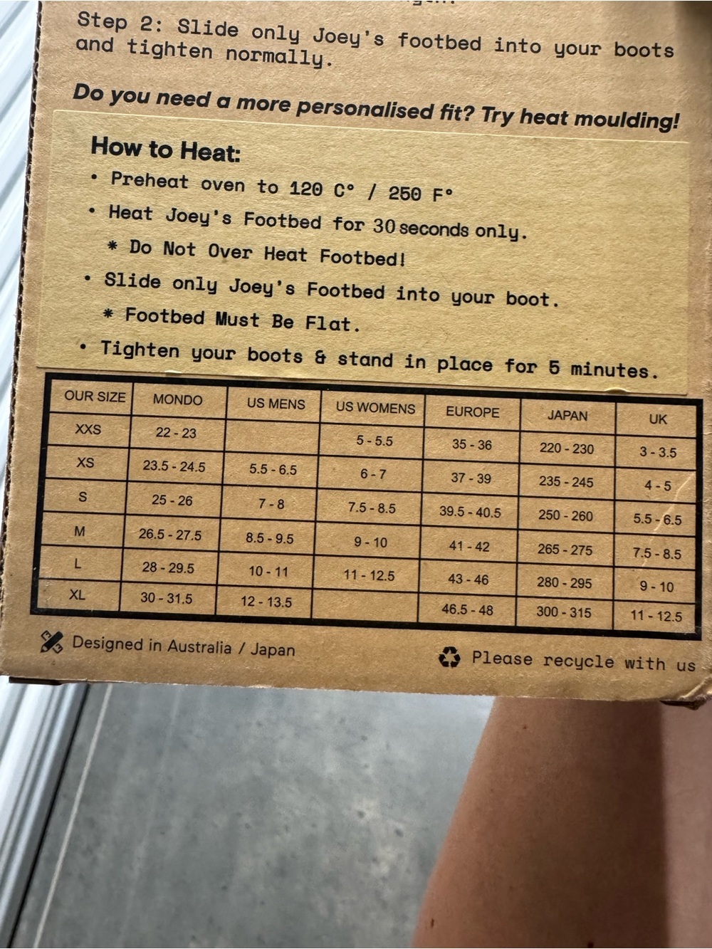 Joeys Custom Footbeds - Medium - Heat Moulded Footbeds - Picture 2 of 7